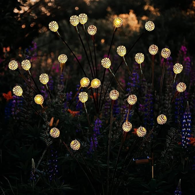 Warm White Solar Garden Light – Moroccan Style