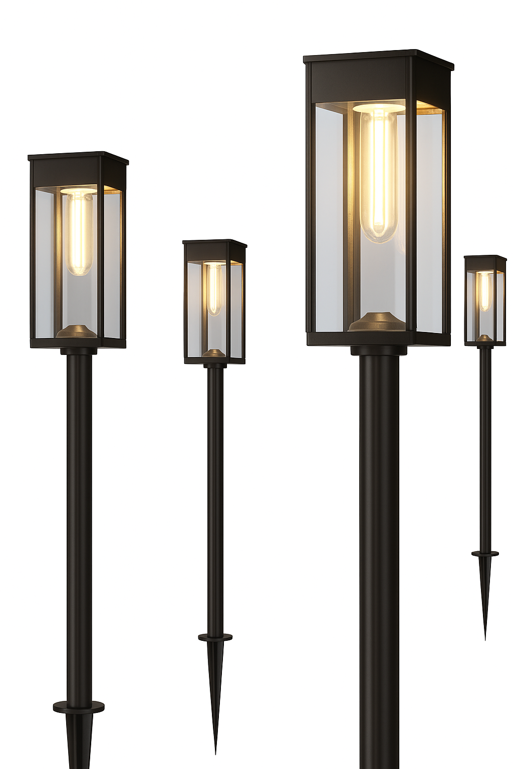 Warm White Solar Pathway Lights – Pack of 6