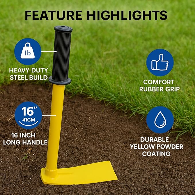 Yellow Hand Hoe for Gardening