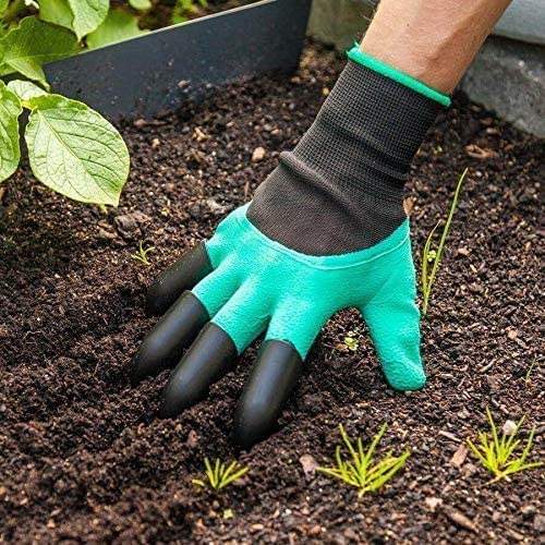 Green Rubber Gardening Gloves thumbnail