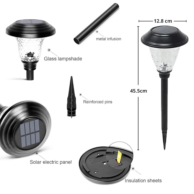 Black Solar Path Light for Garden thumbnail