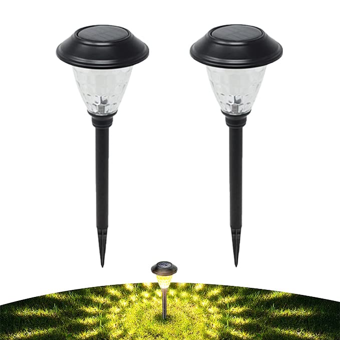 Black Solar Path Light for Garden