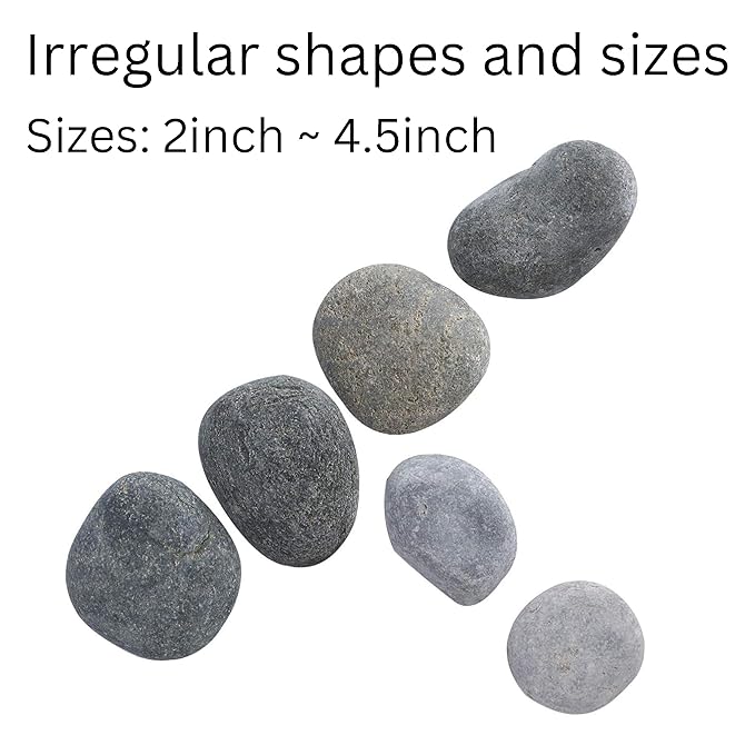 Natural Grey Decorative River Pebbles thumbnail